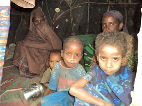 Refugees at Dagahaley Camp in Kenya