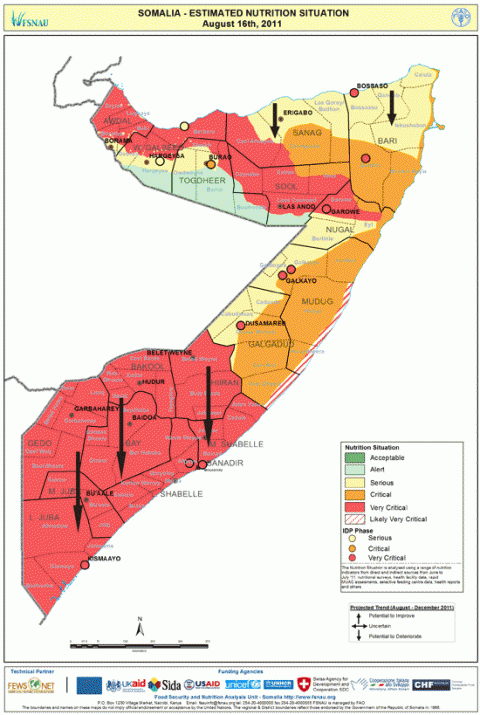 Situation map as of August 16