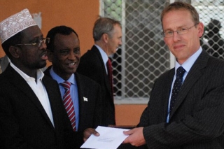 Ambassador Matt Baugh with President Sharif