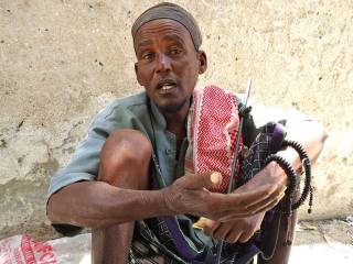 Abdi Ali, a beggar in Mogadishu